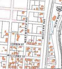 Corbin, Gordon, Wentworth, Williams, Ash, part of Western and north side of Cascade
