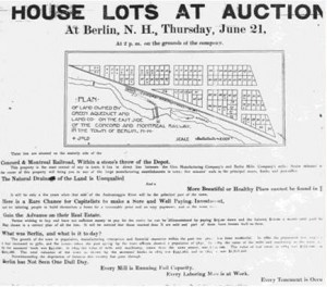 Notice of House Lots Auction
